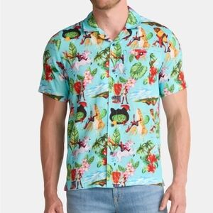 3x Deadpool Print Men's Hawaiian Shirt